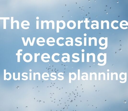 Die Bedeutung der Wettervorhersage für die Unternehmensplanung The importance of weather forecasting for business planning