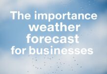 Die Bedeutung von Wettervorhersagen für Unternehmen The importance of weather forecasts for businesses