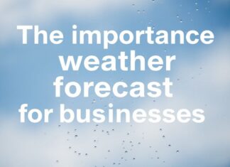 Die Bedeutung von Wettervorhersagen für Unternehmen The importance of weather forecasts for businesses