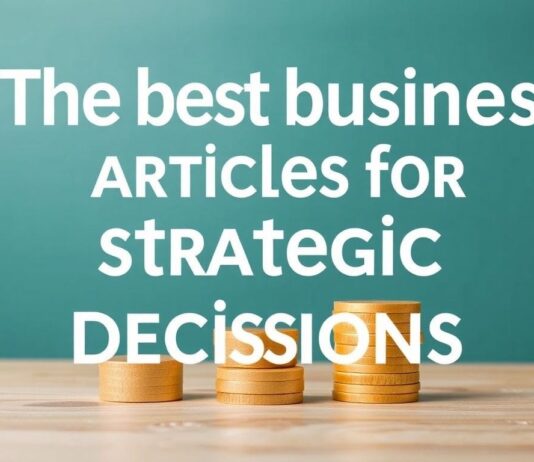 Die besten Business-Artikel für strategische Entscheidungen The best business articles for strategic decisions