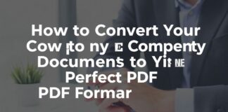 So verwandeln Sie Ihre Firmendokumente kostenlos in das perfekte PDF-Format How to Convert Your Company Documents to the Perfect PDF Format for Free